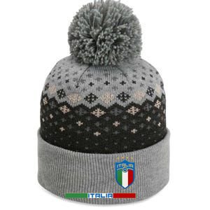 Soccer Team Championship Italia Italy Logo The Baniff Cuffed Pom Beanie