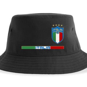 Soccer Team Championship Italia Italy Logo Sustainable Bucket Hat