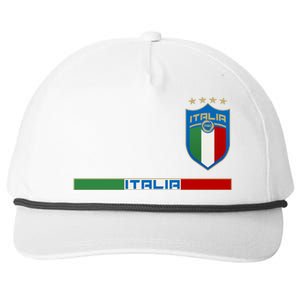 Soccer Team Championship Italia Italy Logo Snapback Five-Panel Rope Hat