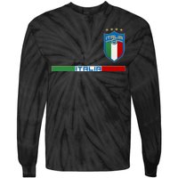 Soccer Team Championship Italia Italy Logo Tie-Dye Long Sleeve Shirt