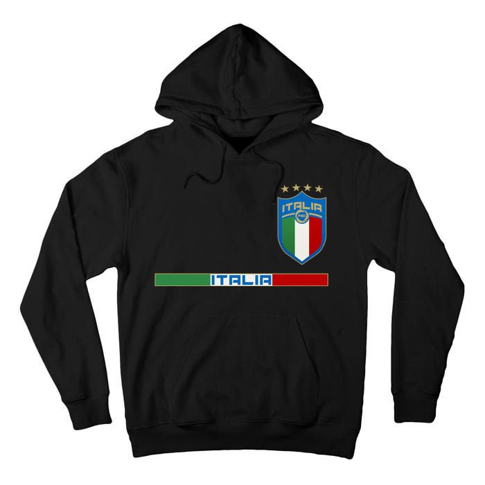 Soccer Team Championship Italia Italy Logo Tall Hoodie