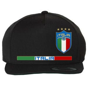 Soccer Team Championship Italia Italy Logo Wool Snapback Cap