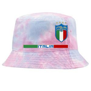 Soccer Team Championship Italia Italy Logo Tie-Dyed Bucket Hat