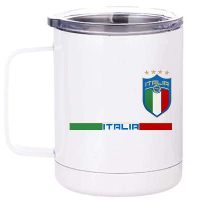 Soccer Team Championship Italia Italy Logo 12 oz Stainless Steel Tumbler Cup