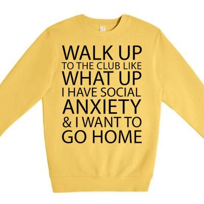 Social Anxiety Premium Crewneck Sweatshirt