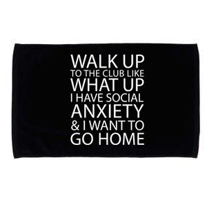 Social Anxiety Microfiber Hand Towel