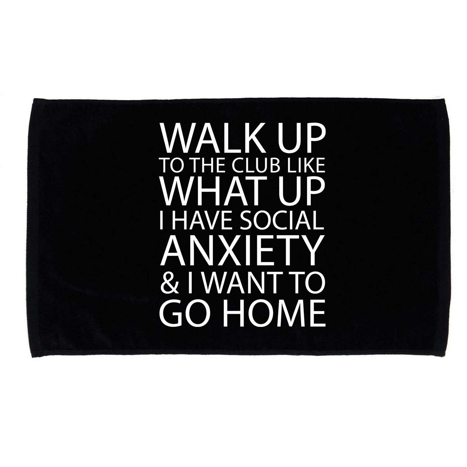 Social Anxiety Microfiber Hand Towel
