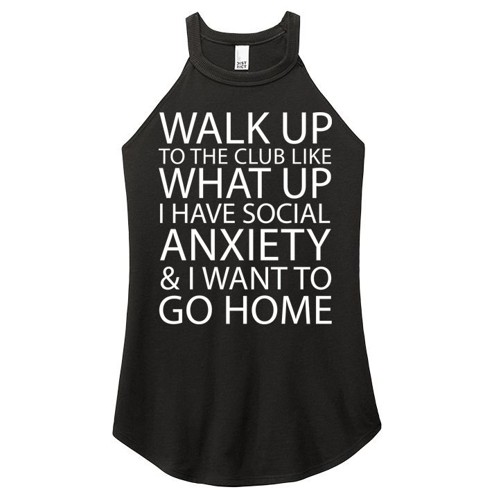 Social Anxiety Women's Perfect Tri Rocker Tank