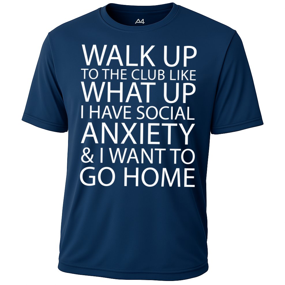 Social Anxiety Cooling Performance Crew T-Shirt