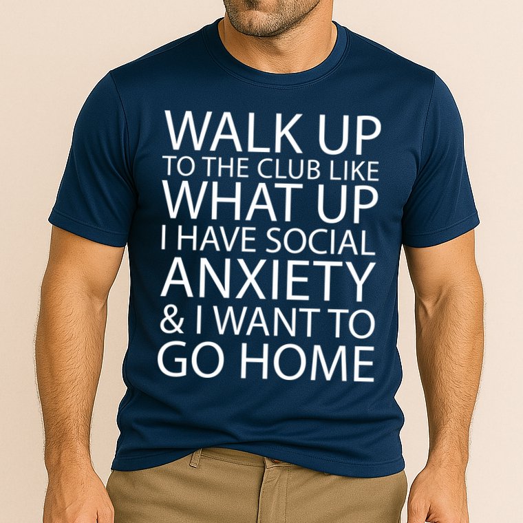 Social Anxiety Cooling Performance Crew T-Shirt