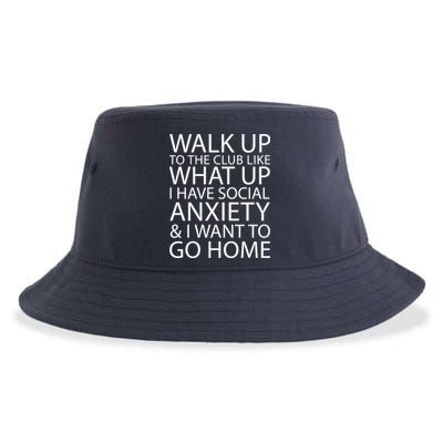 Social Anxiety Sustainable Bucket Hat