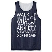 Social Anxiety Mesh Reversible Basketball Jersey Tank