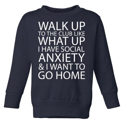 Social Anxiety Toddler Sweatshirt