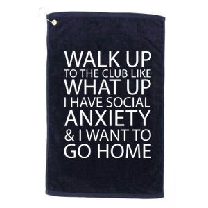 Social Anxiety Platinum Collection Golf Towel