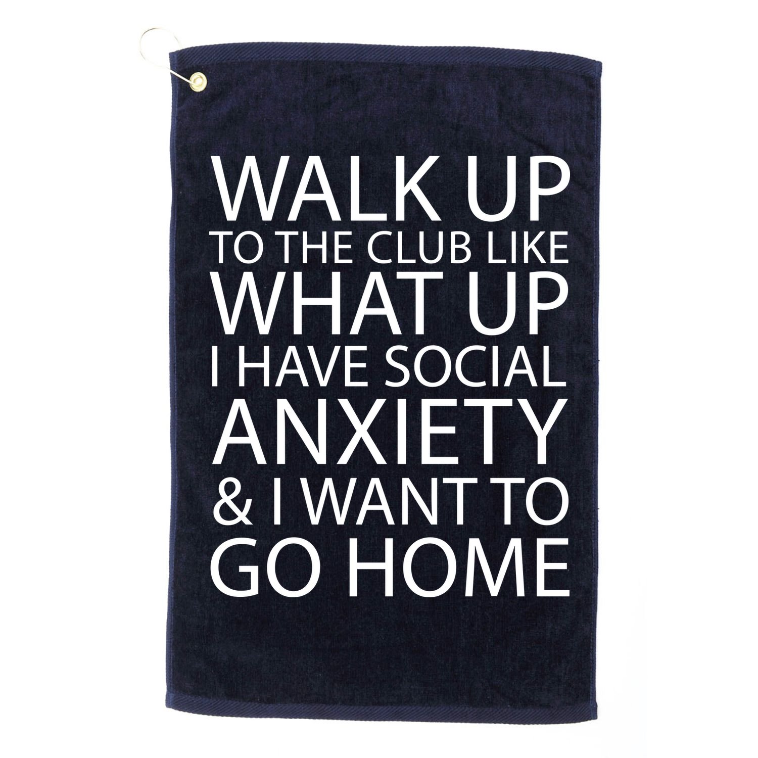 Social Anxiety Golf Towel