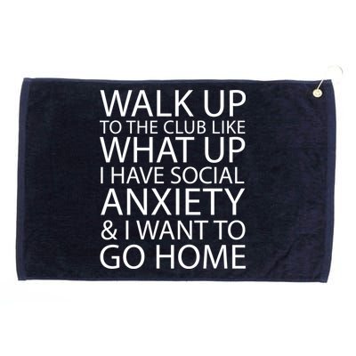 Social Anxiety Grommeted Golf Towel