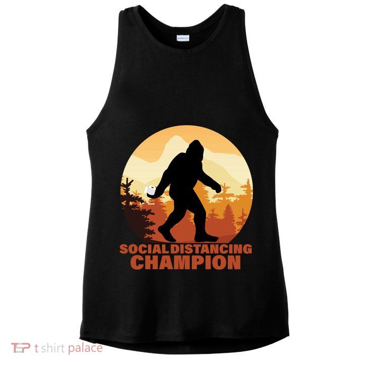 Social Distancing Champion Ladies PosiCharge Tri-Blend Wicking Tank