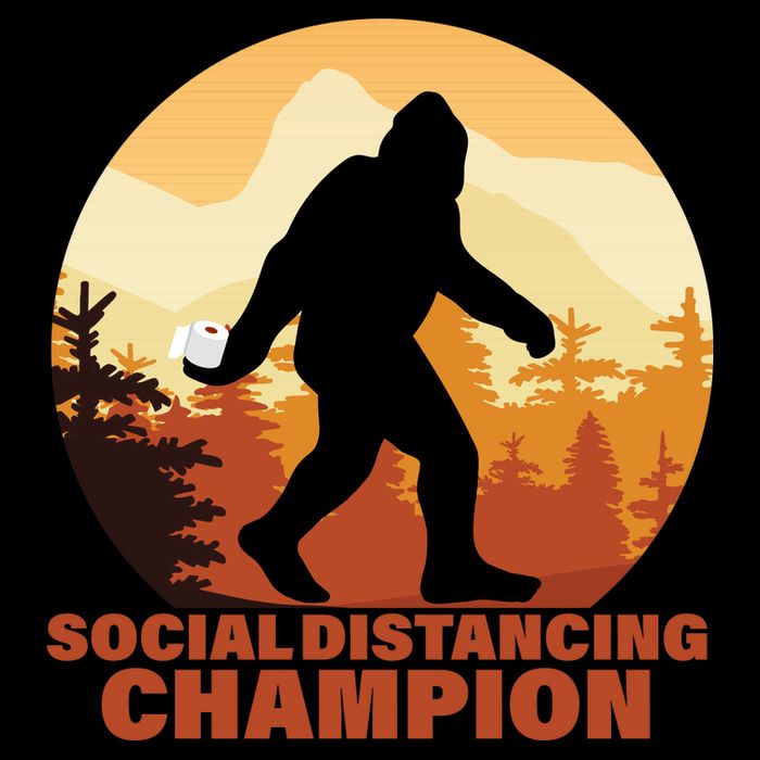Social Distancing Champion Drawstring Bag