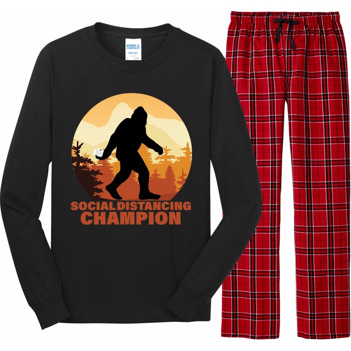 Social Distancing Champion Long Sleeve Pajama Set