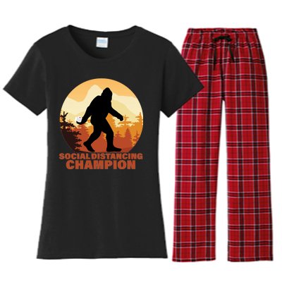 Social Distancing Champion Women's Flannel Pajama Set