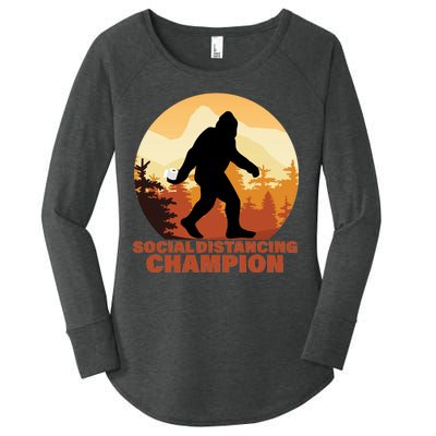 Social Distancing Champion Women's Perfect Tri Tunic Long Sleeve Shirt