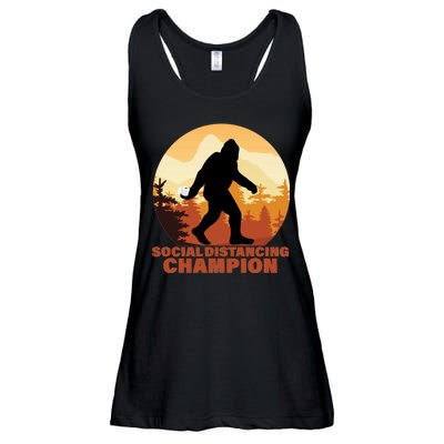 Social Distancing Champion Ladies Essential Flowy Tank