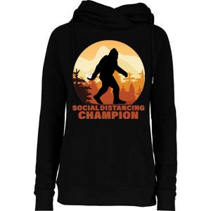 Social Distancing Champion Womens Funnel Neck Pullover Hood