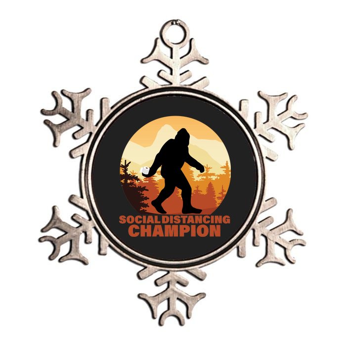 Social Distancing Champion Metallic Star Ornament