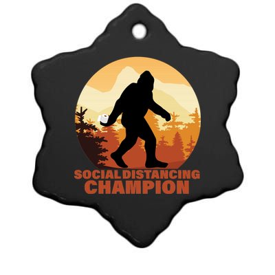 Social Distancing Champion Ceramic Star Ornament