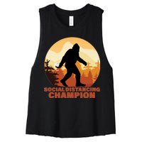 Social Distancing Champion Women's Racerback Cropped Tank