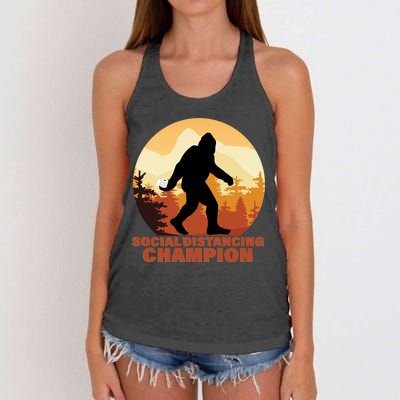 Social Distancing Champion Women's Knotted Racerback Tank