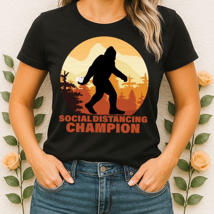Social Distancing Champion Womens T-Shirt