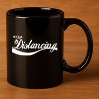 Social Distancing Cola Logo 11oz C Handle Ceramic Mug