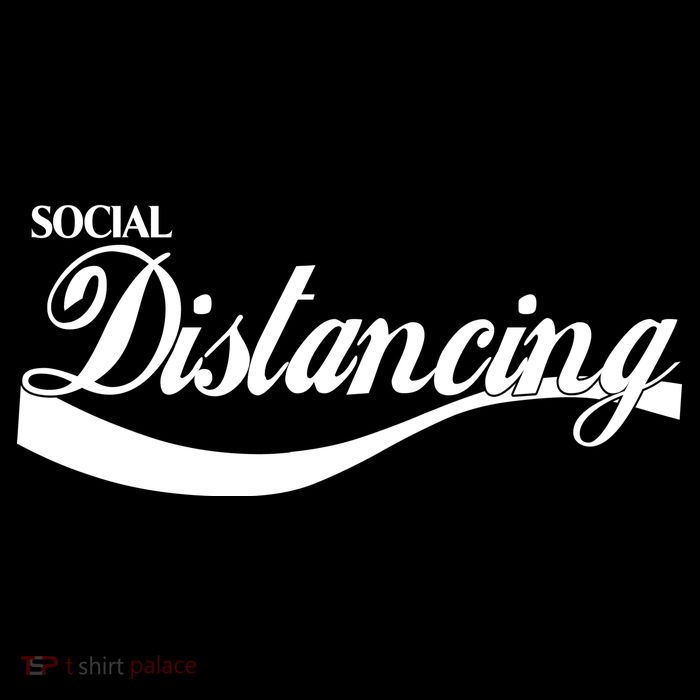Social Distancing Cola Logo Drawstring Bag
