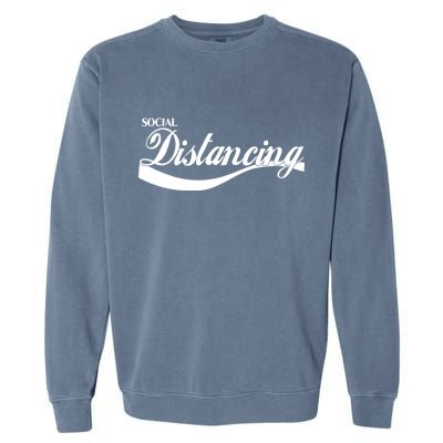 Social Distancing Cola Logo Garment-Dyed Sweatshirt