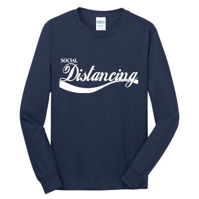 Social Distancing Cola Logo Tall Long Sleeve T-Shirt