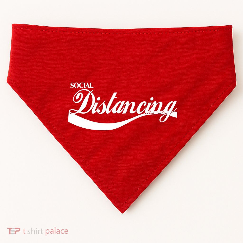 Social Distancing Cola Logo USA-Made Doggie Bandana