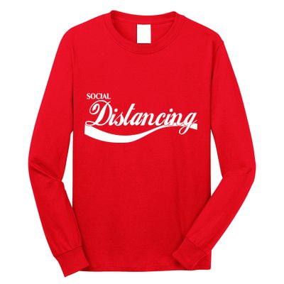 Social Distancing Cola Logo Long Sleeve Shirt