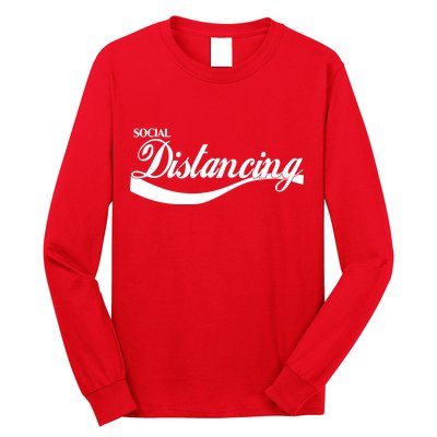 Social Distancing Cola Logo Long Sleeve Shirt