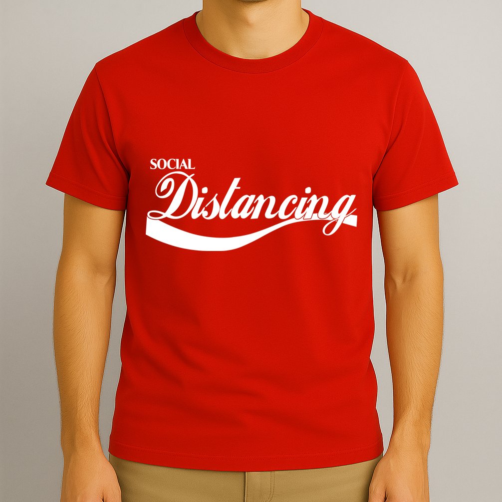 Social Distancing Cola Logo T-Shirt
