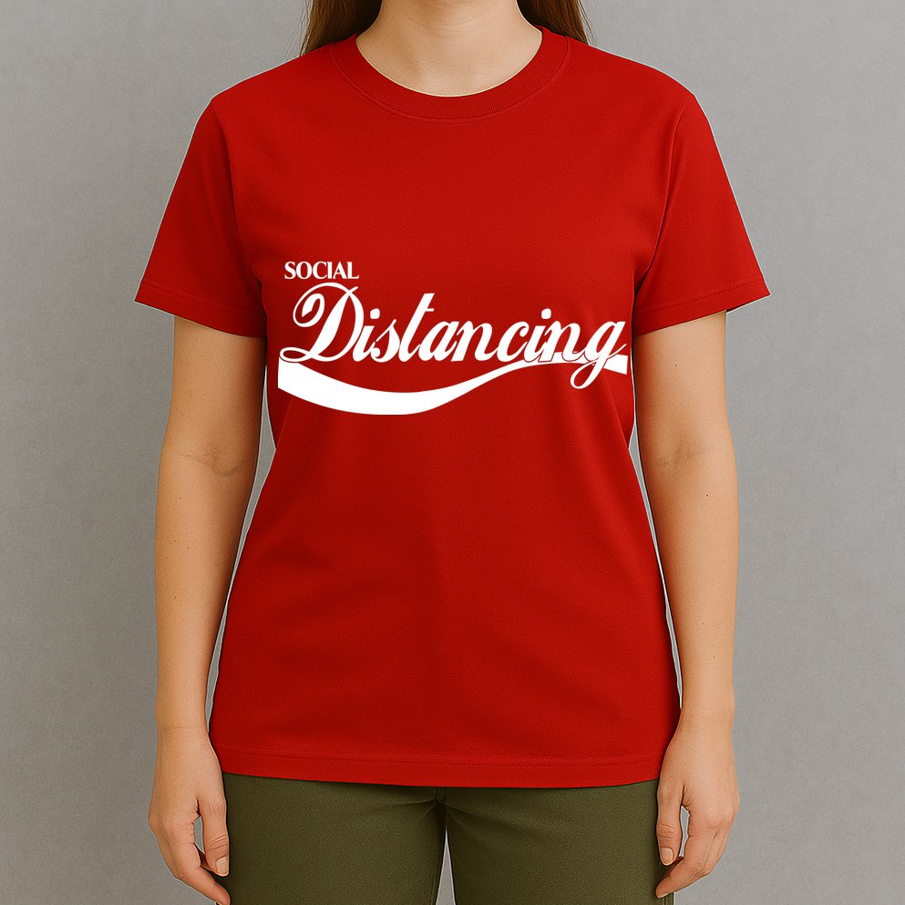 Social Distancing Cola Logo T-Shirt