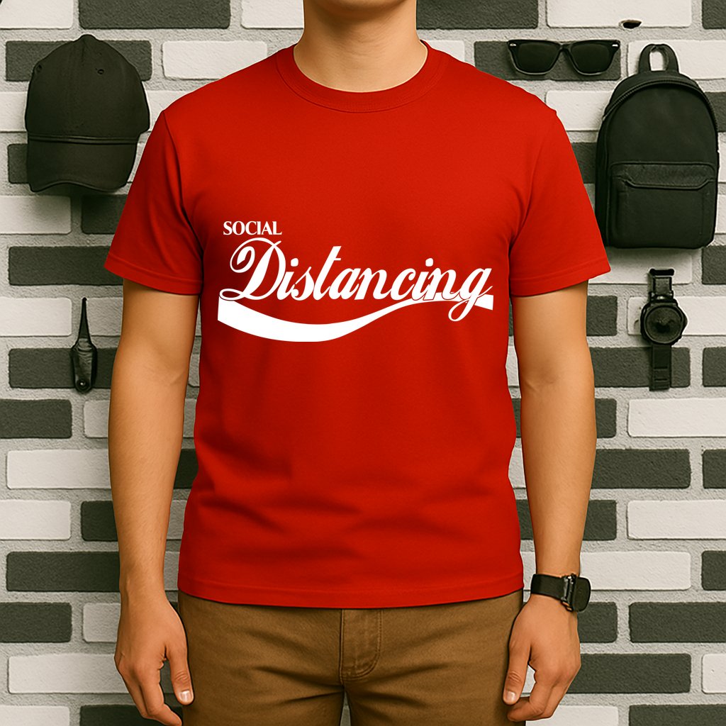 Social Distancing Cola Logo T-Shirt