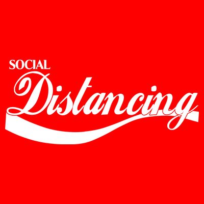 Social Distancing Cola Logo T-Shirt