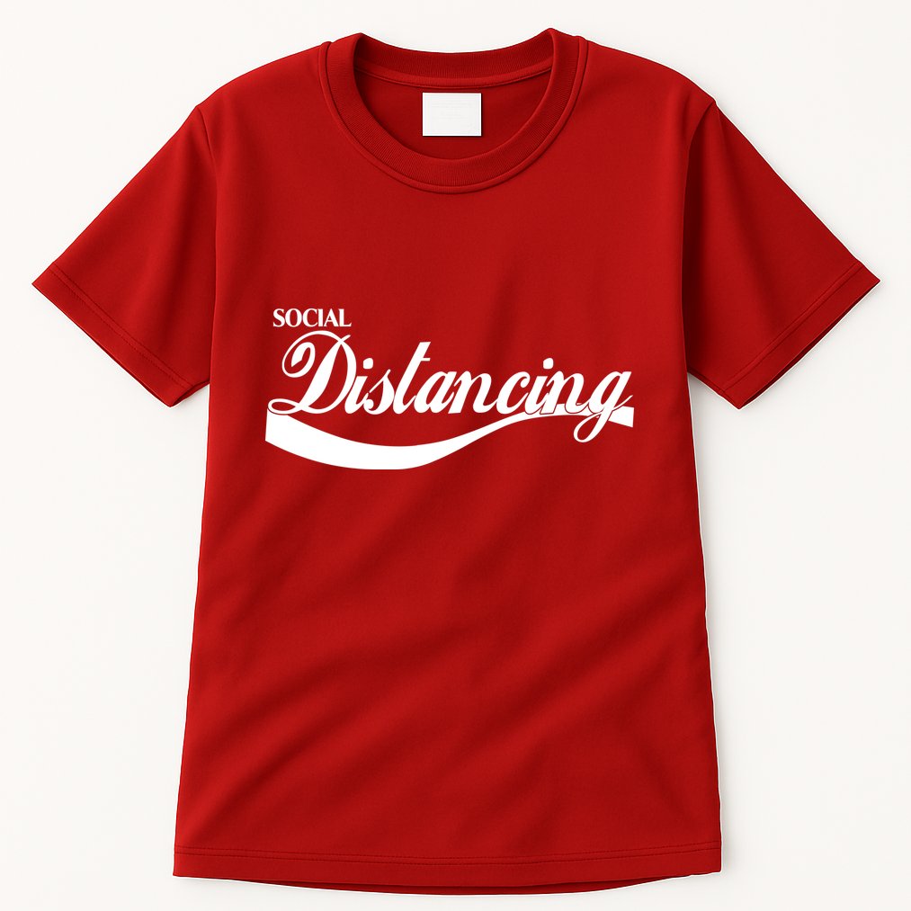 Social Distancing Cola Logo Tall T-Shirt