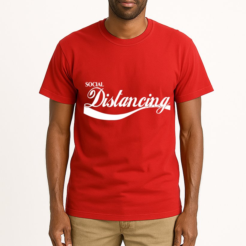 Social Distancing Cola Logo Tall T-Shirt