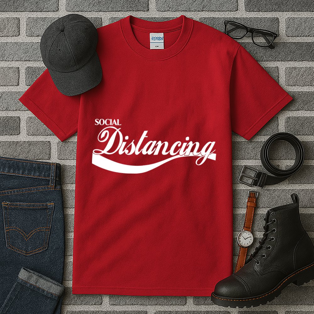 Social Distancing Cola Logo Tall T-Shirt
