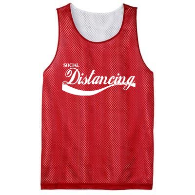 Social Distancing Cola Logo Mesh Reversible Basketball Jersey Tank