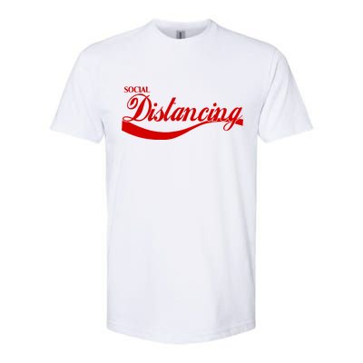 Social Distancing Cola Logo Softstyle CVC T-Shirt