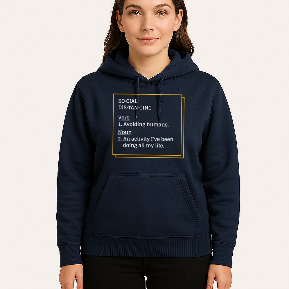 Social Distancing Definition Hoodie