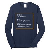 Social Distancing Definition Long Sleeve Shirt